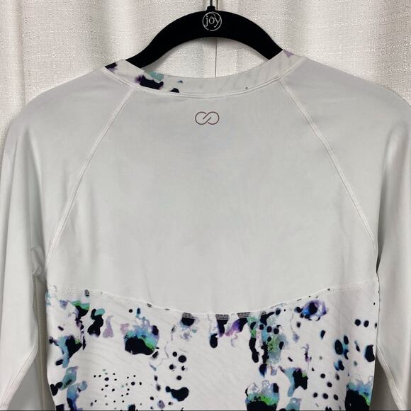Calia by Carrie Underwood White Pattern Long Sleeve Rashguard Sz.S - Picture 9 of 12